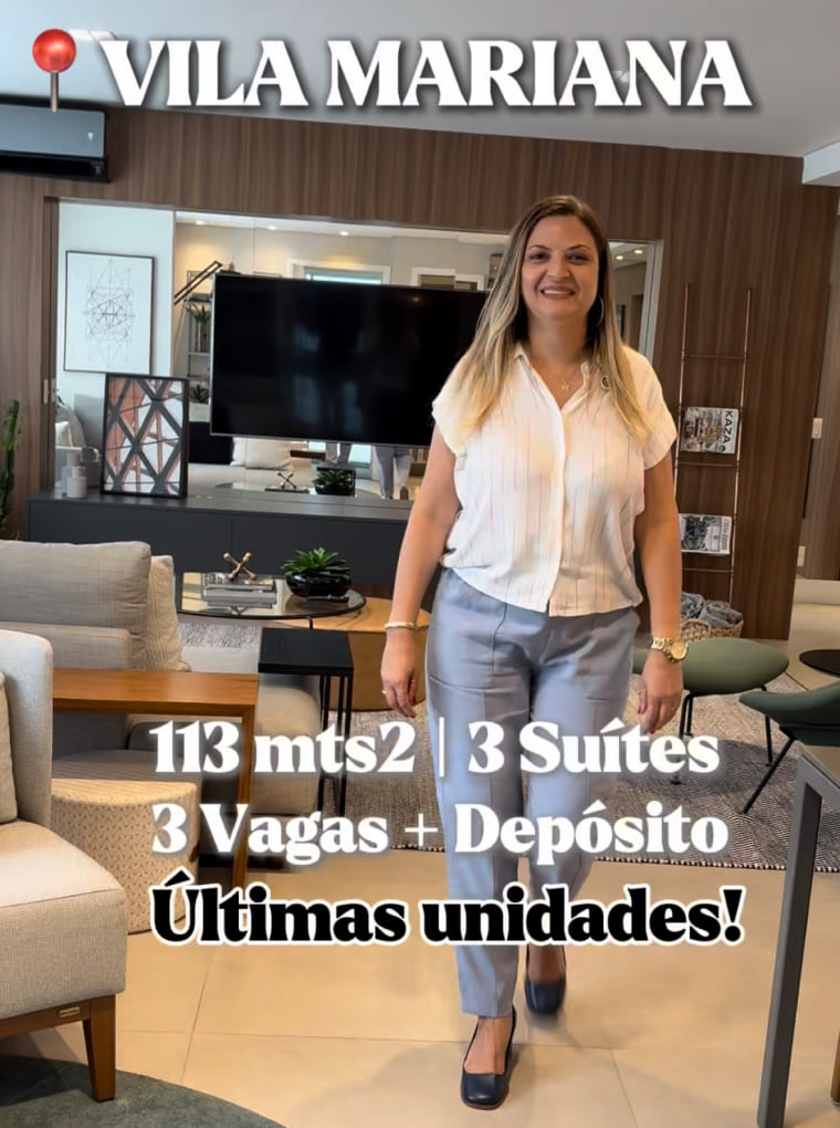 Vila Mariana - 113m² - 3 Súites - 3 Vagas + Depósito - Úlimas unidades!